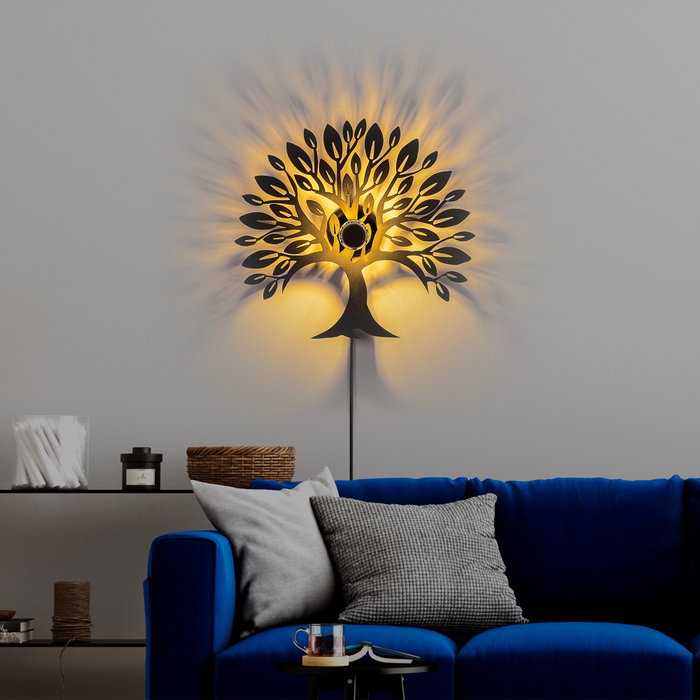 Opviq Heart Tree V2 Lámpara de pared negra Opviq Heart Tree V2 Lámpara de pared negra